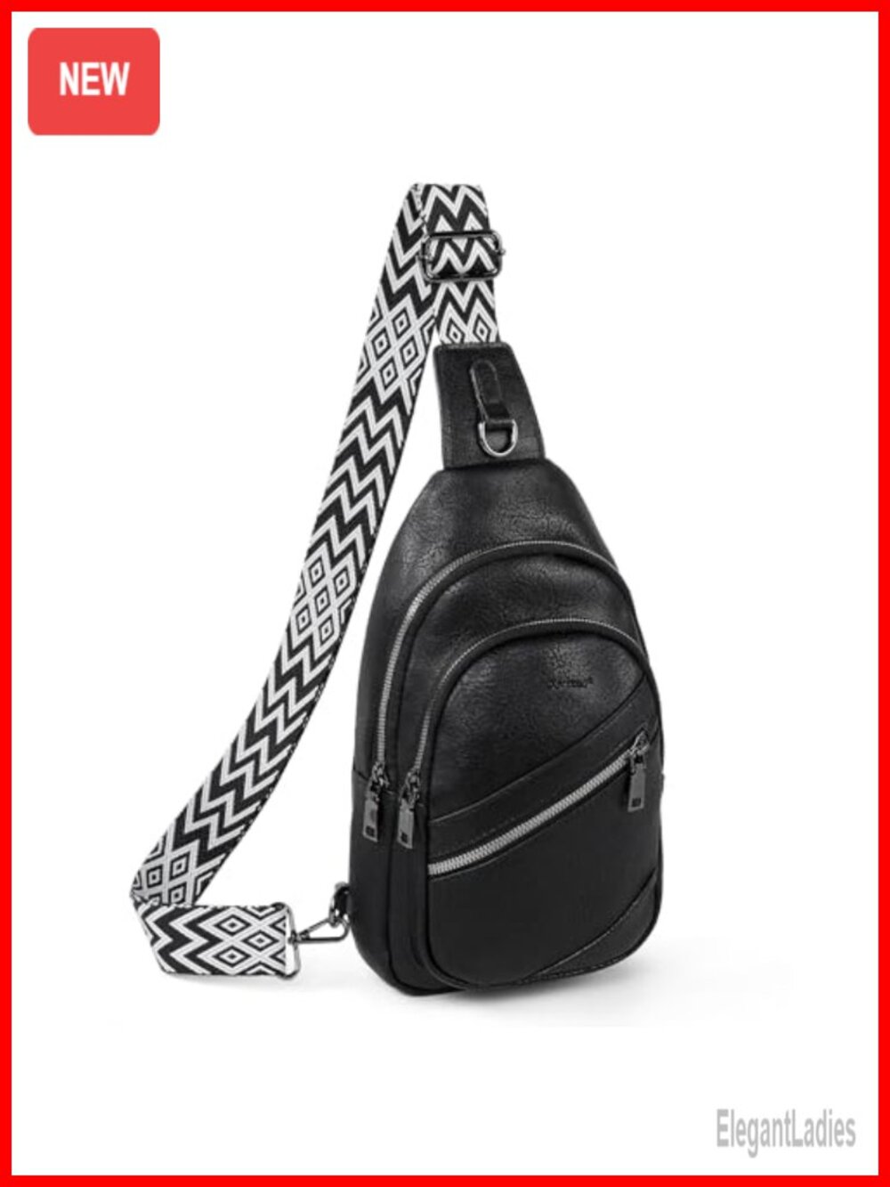 TANTOMI Leather Crossbody Sling Bag Travel Purse